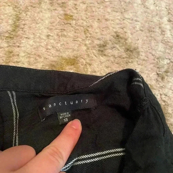 SANCTUARY BUTTON DOWN BLOUSE PLAID - Picture 3 of 4